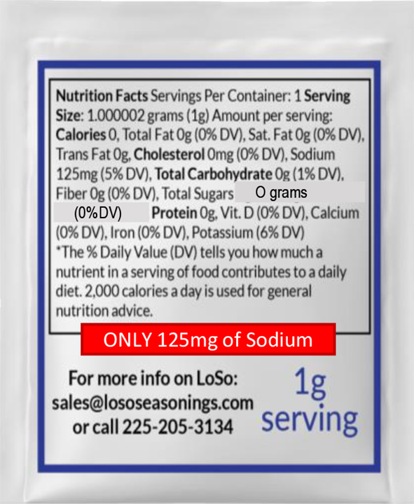 LoSo Seasonings Original Ingredients